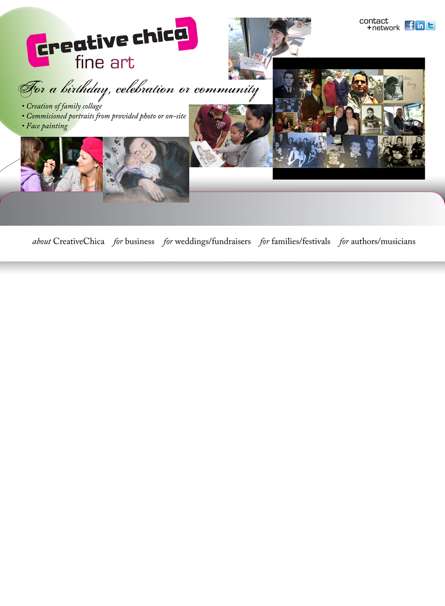 CreativeChica services for family, festivals, groups